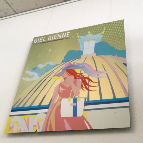 Art-Print-Gold-Coupole-Biel-Bienne Art Print Coupole Biel Bienne