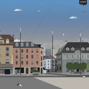 Art Print of the Apollo Cinema in Biel Bienne