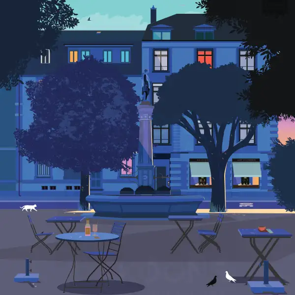 Place de la Fontaine Biel Bienne